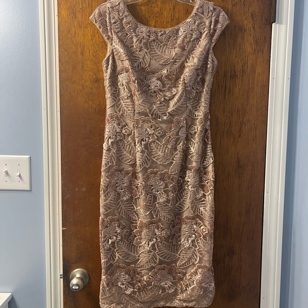 Floral Midi Dress in Blush